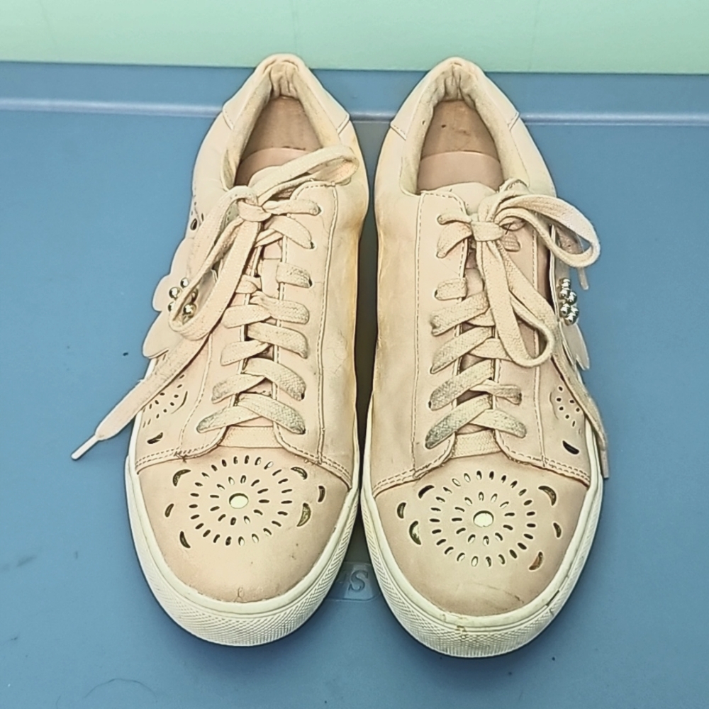 Nanette pastel pink fashion sneakers